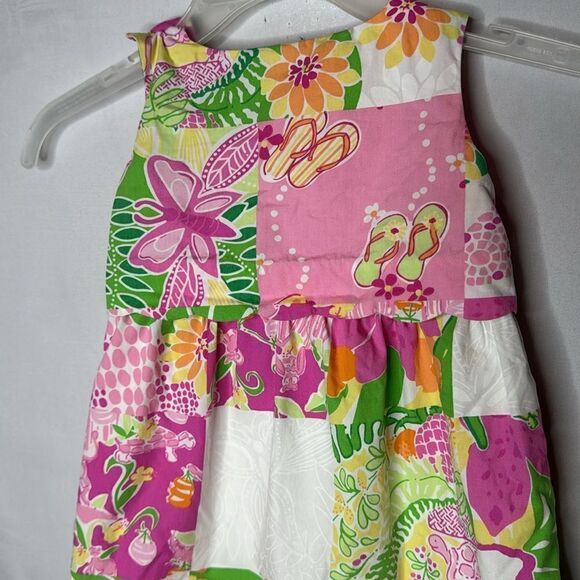 Lilly Pulitzer White Label Multi Color Check Dress. Size 18-24 Months. - Picture 6 of 10